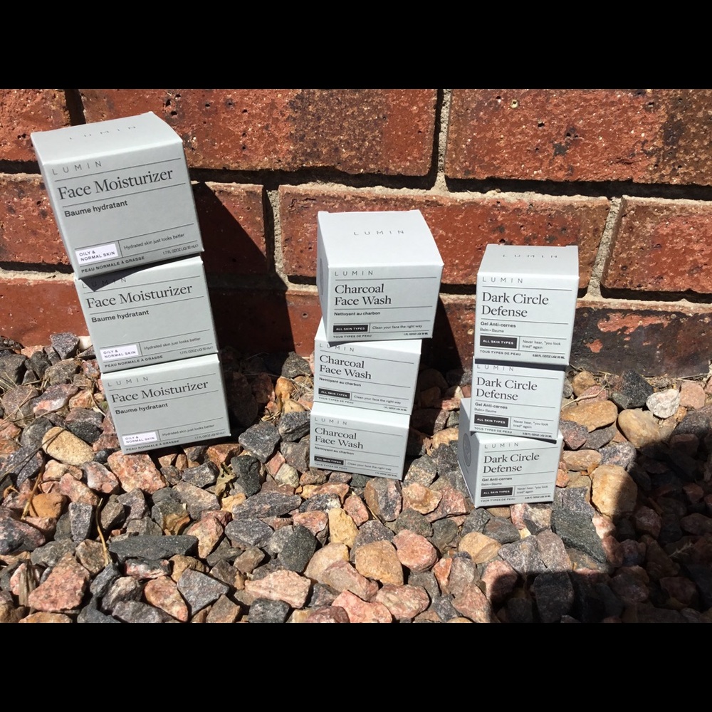9 Lumin men’s skin care products.